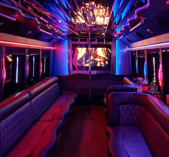 party bus interior
