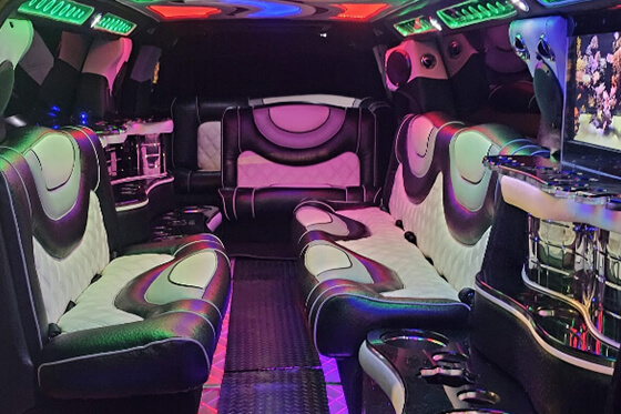 inside the limo