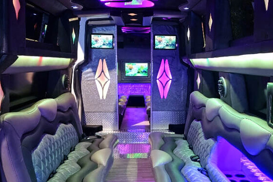 seats in limo