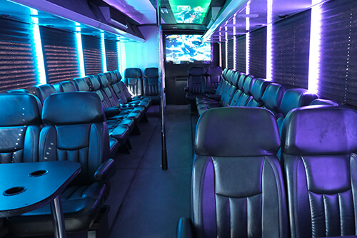 St Pete party bus rental airport