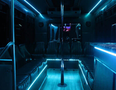 party bus interior